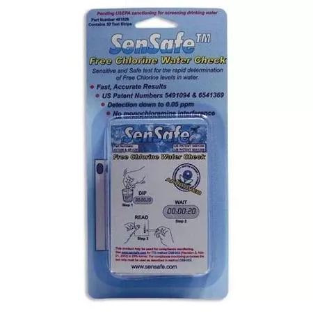 Test Strips,Free Chlorine,0-6ppm,PK30