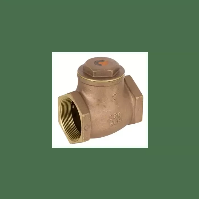Threaded Swing Check Valve Soft Seat Brass Body