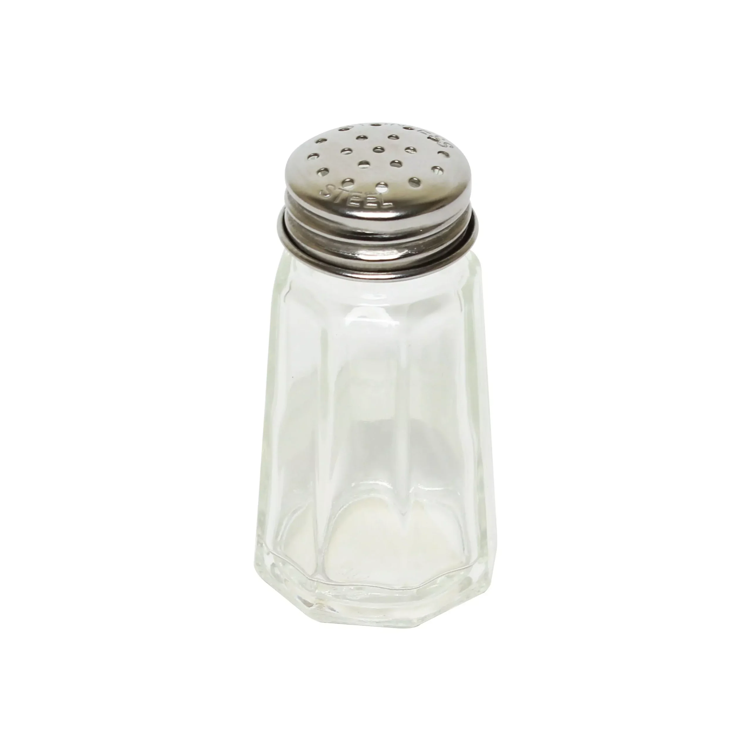 Thunder Group GLTWPS001 1 Oz Salt and Pepper Shaker Glass with Stainless Steel Cap