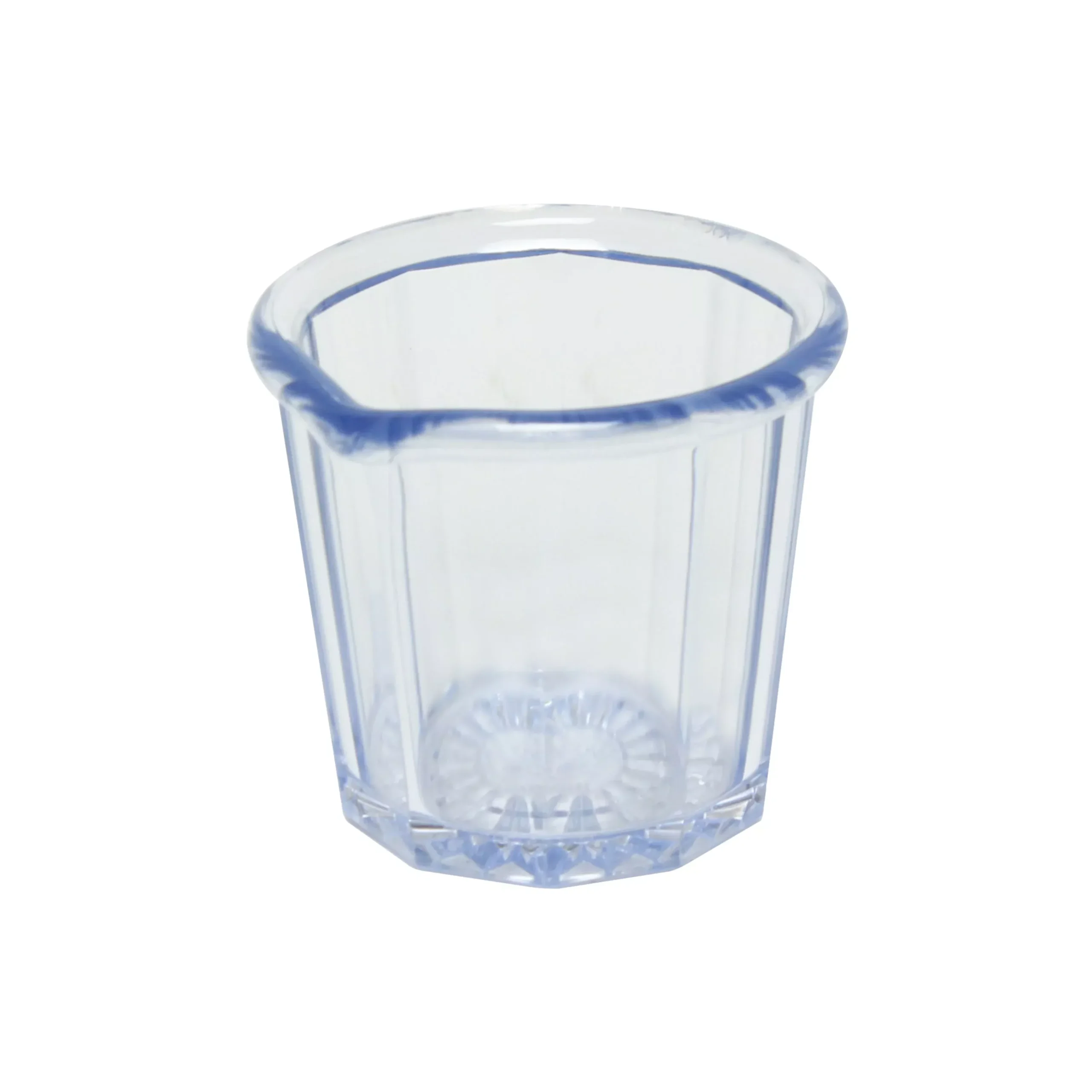 Thunder Group PLSP002D 2 Oz Clear Plastic Syrup Cup Fluted 9 Dozen Minimum Order