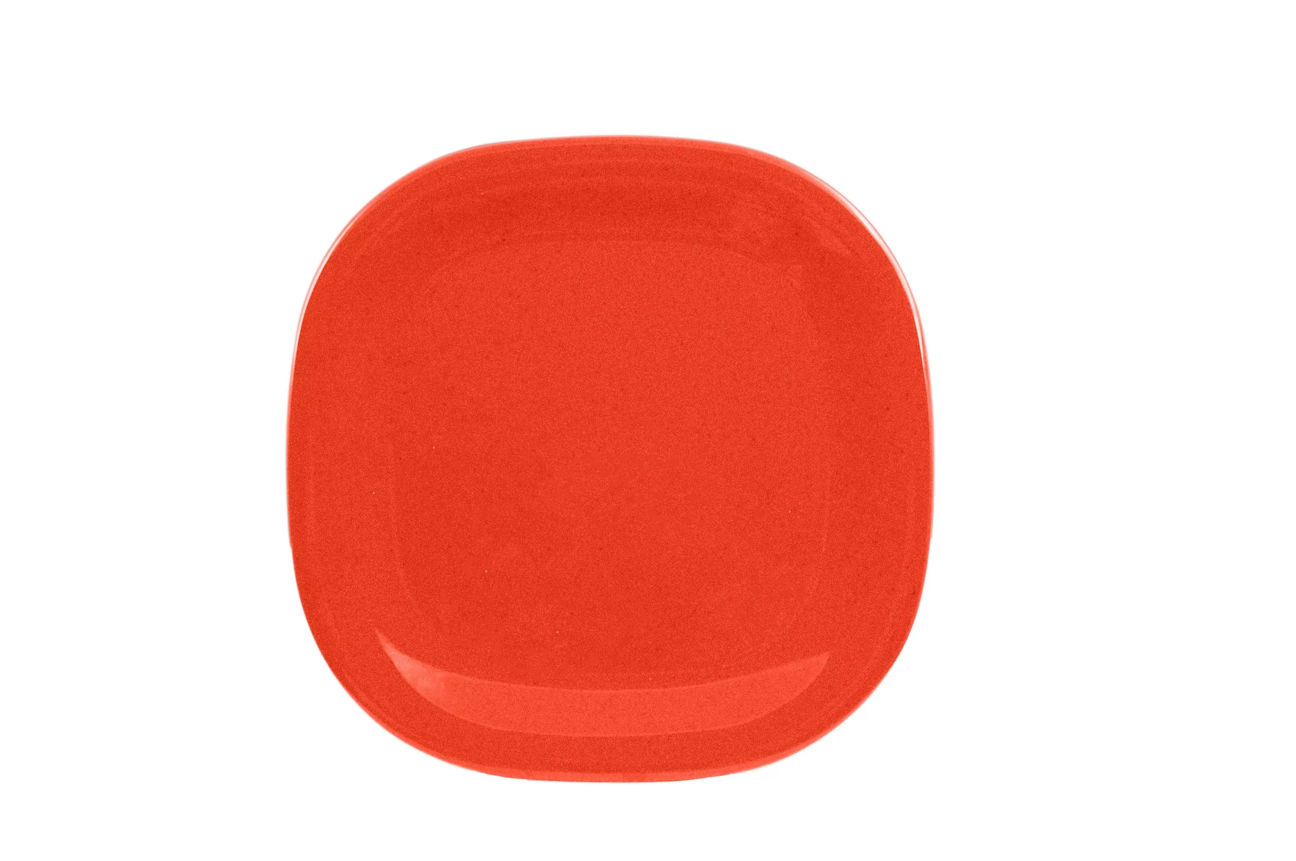 Thunder Group PS3014RD 14 Inch Square Plate Break-Resistant Melamine Passion Red
