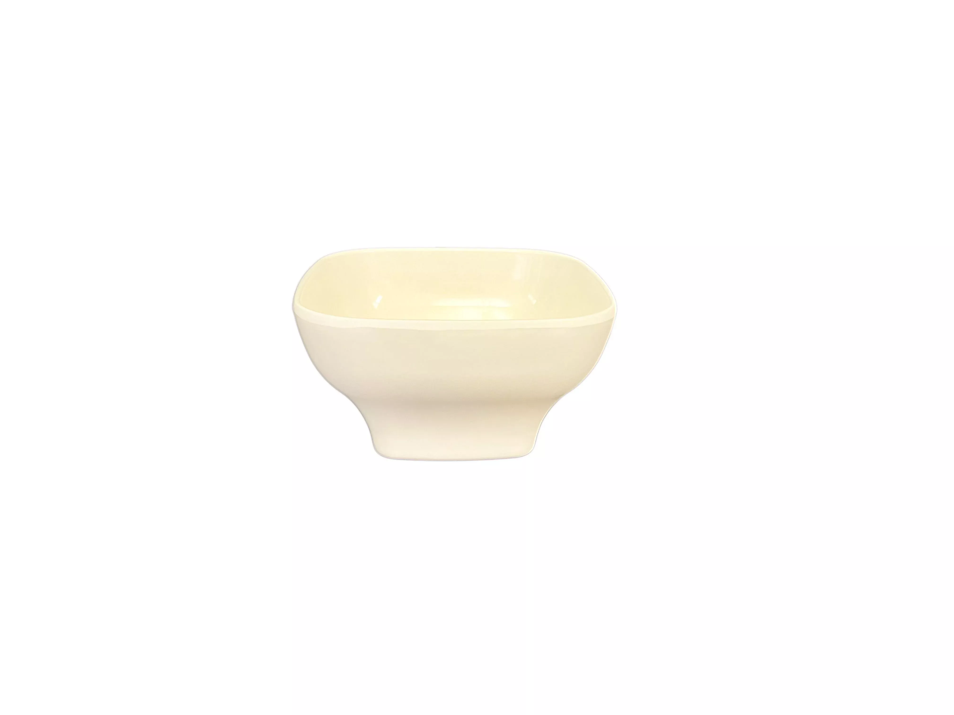 Thunder Group PS3105V 14 Oz Square Bowl Break-Resistant Melamine Beige