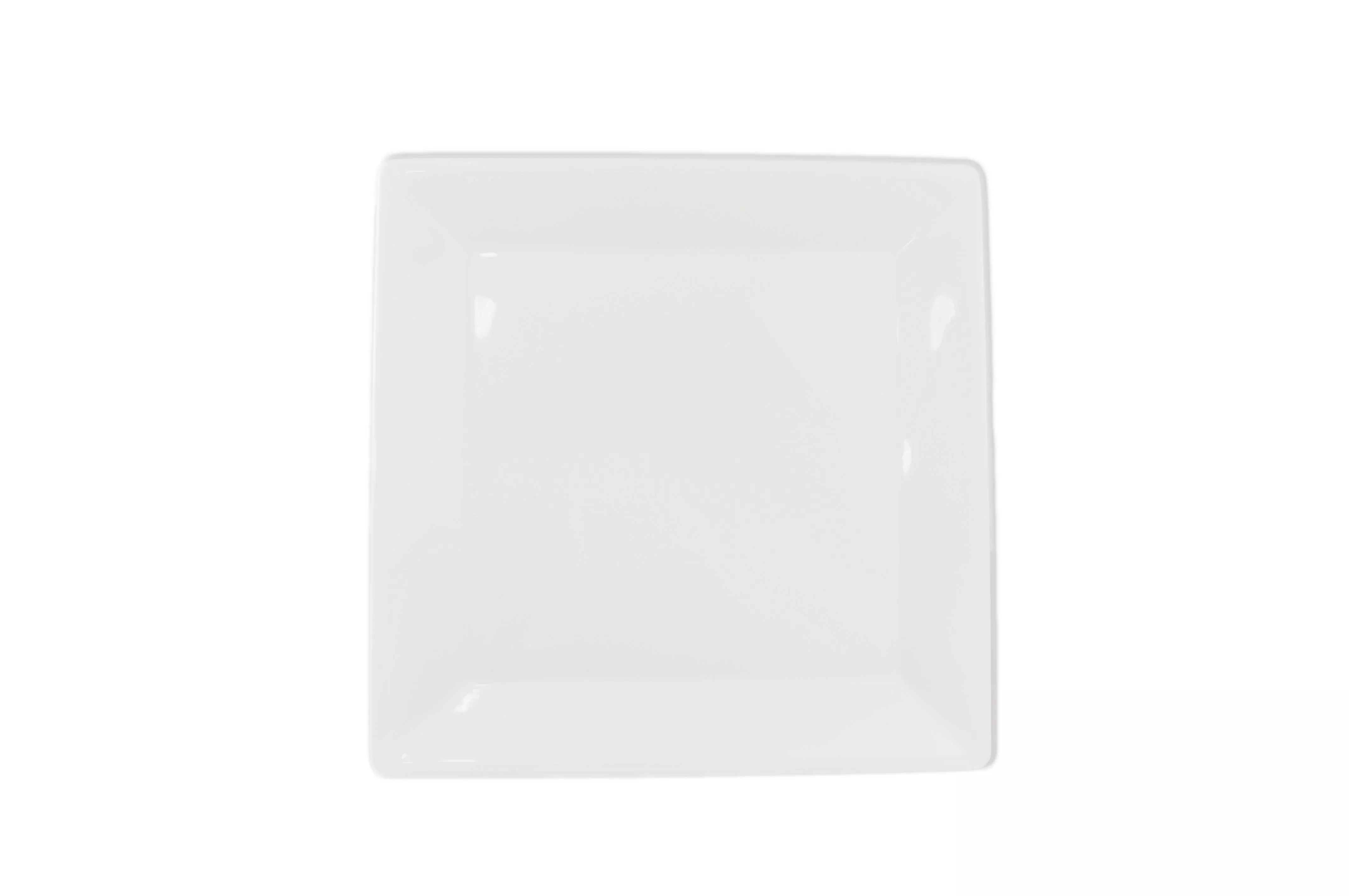Thunder Group PS3214W 13-3/4 Inch Square Plate Break-resistant Melamine White