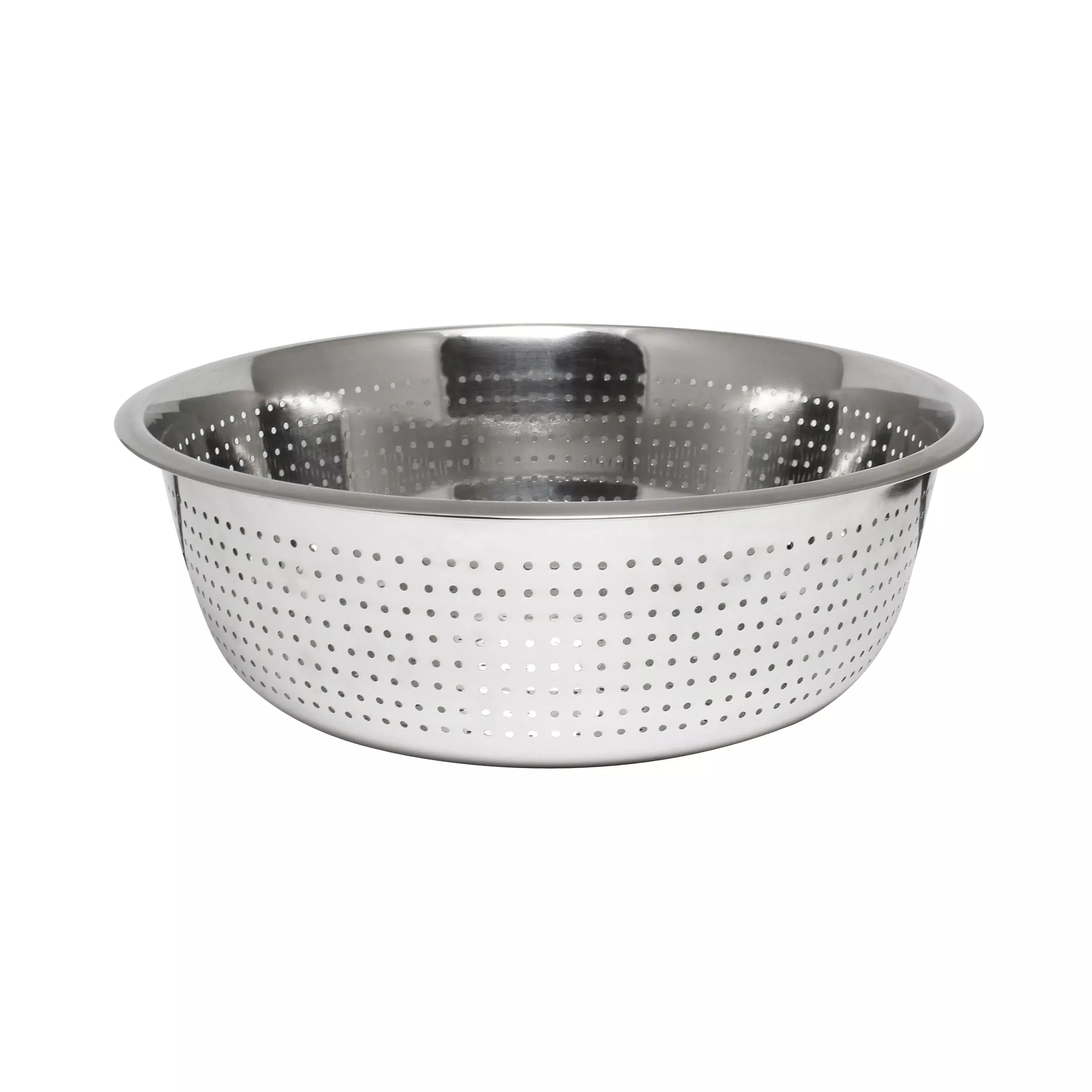 Thunder Group SLCIL15S 15 Inch Diameter Round Perforated Colander Stainless Steel Mirror Finish