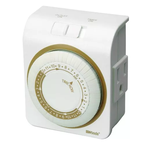 Timer- Indoor- Plug In- 15 Amp- 125 VAC- Programable- Grounded