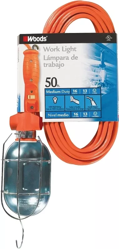 Trouble Light, 75-watts, 50 Ft. Cord