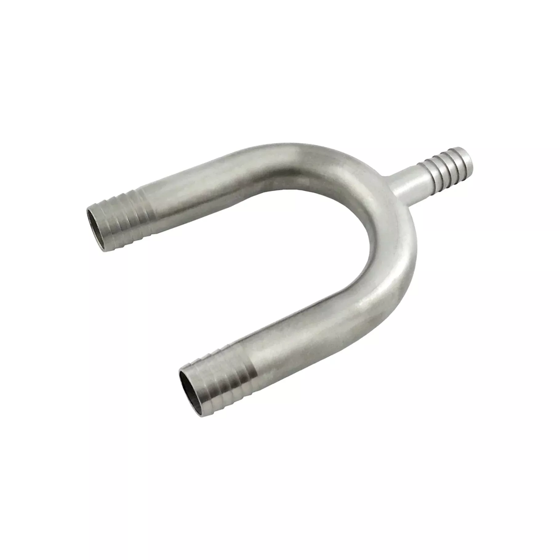 U-Bend-W/Man – 304 Stainless Steel – 1/2″ Hose Barb X 1/2″ Hose Barb X 3/8″ Hose Barb-Man