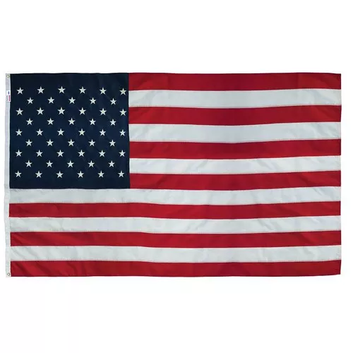 US Flag-5' x 8'- Nylon- Sewn Stars & Stripes