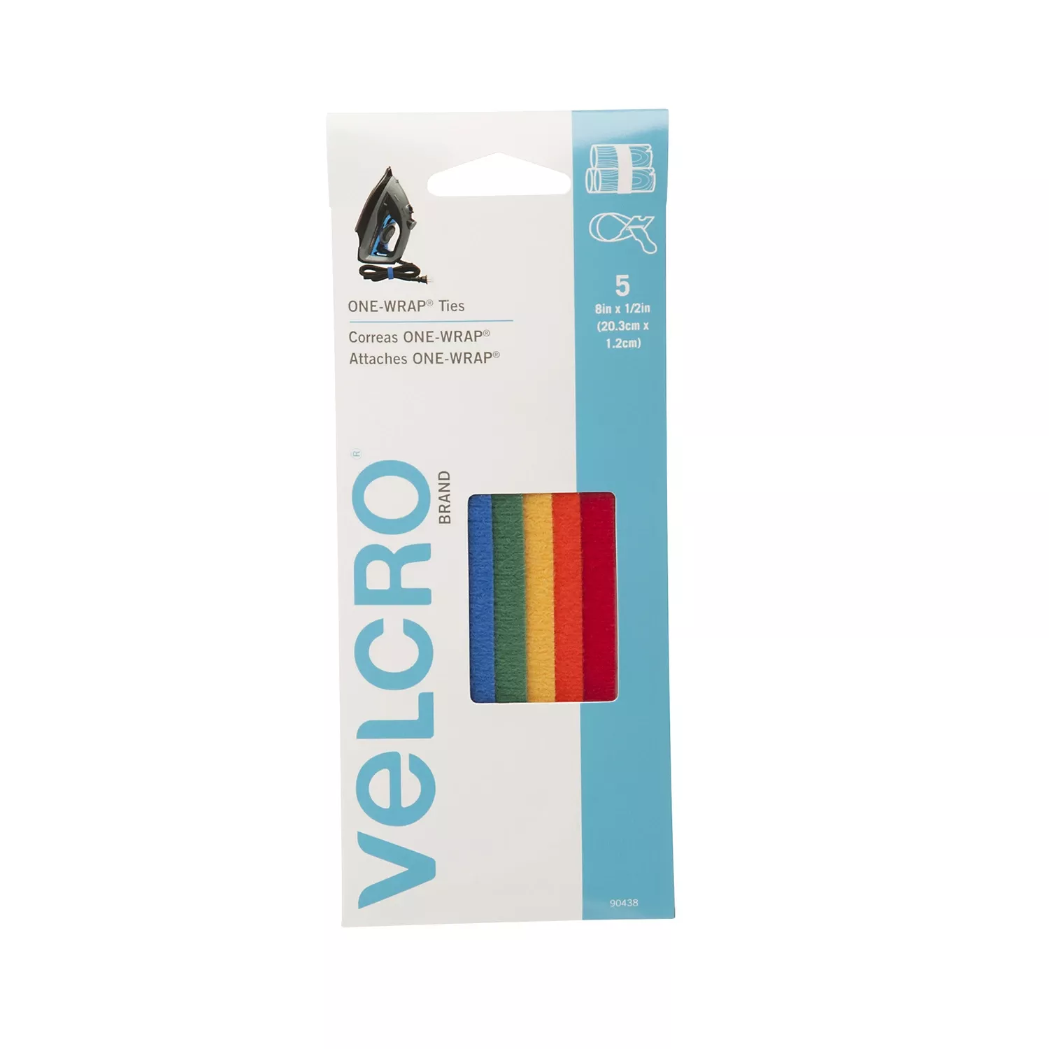 Velcro Brand One-wrap Small Nylon Ties 8 In. L 5 Pk