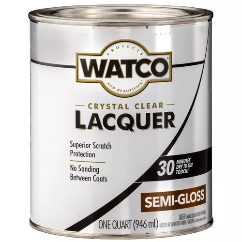 Watco- Lacquer- Clear- Semi-Gloss- Quart