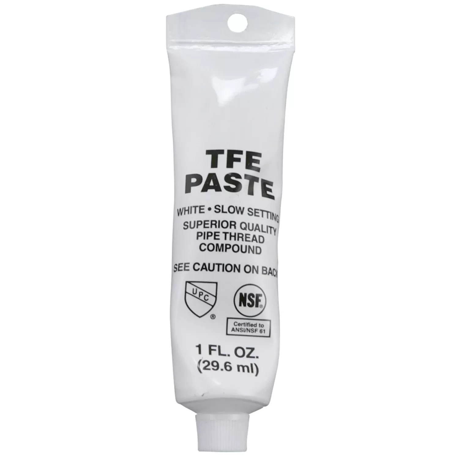 White Thread Sealant 1 Oz - Tfe Pipe Joint Sealant For Plumbing