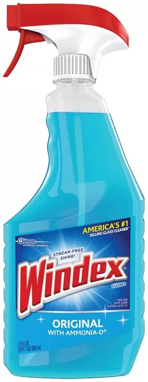 Windex Glass Cleaner- Pump Spray- Ammonia-D Blue- 23 Oz