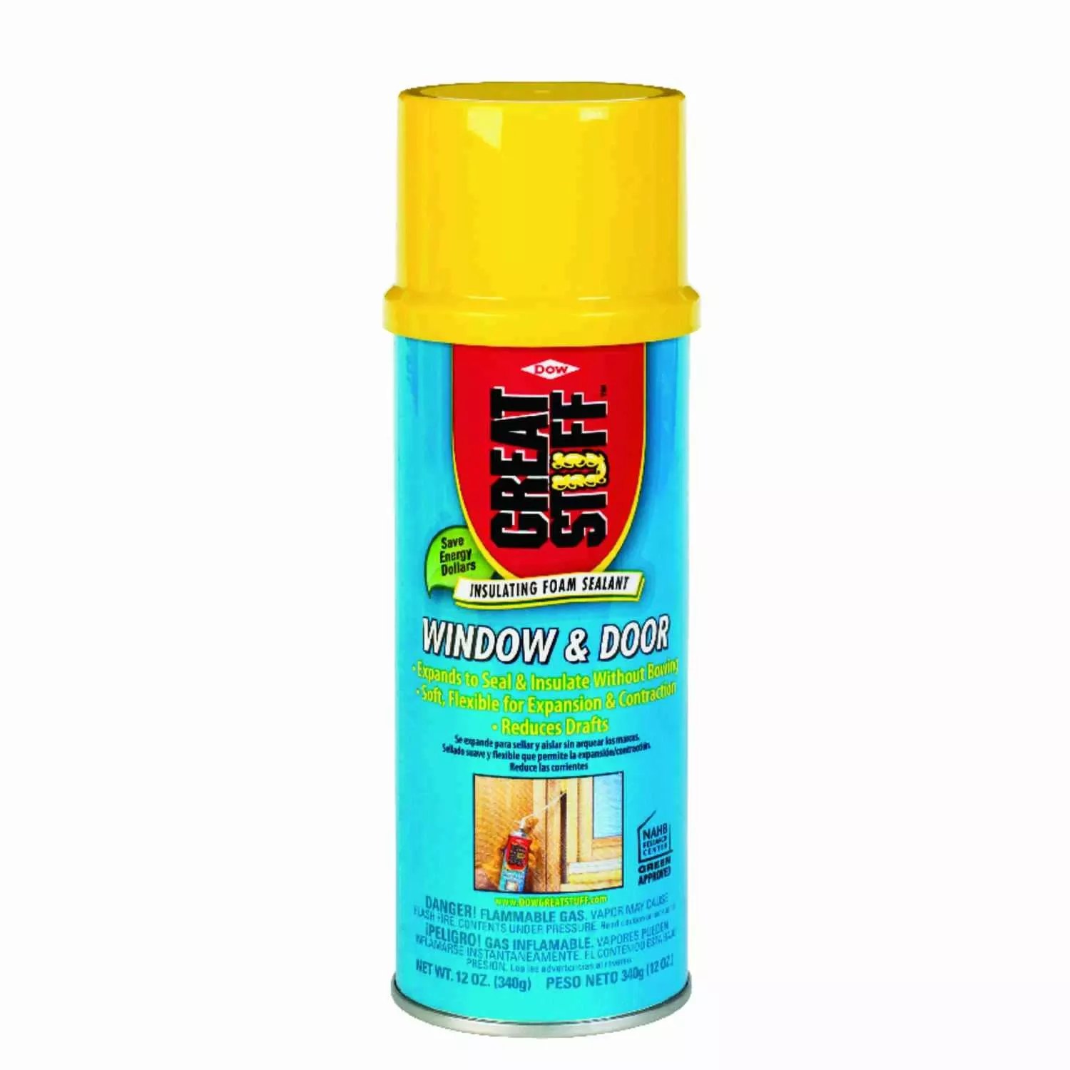Window & Door Foam Sealant,12-oz.