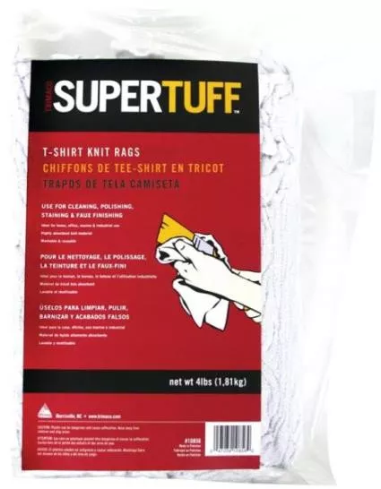 Wiping Cloth- 4 Pound Block- White Knit