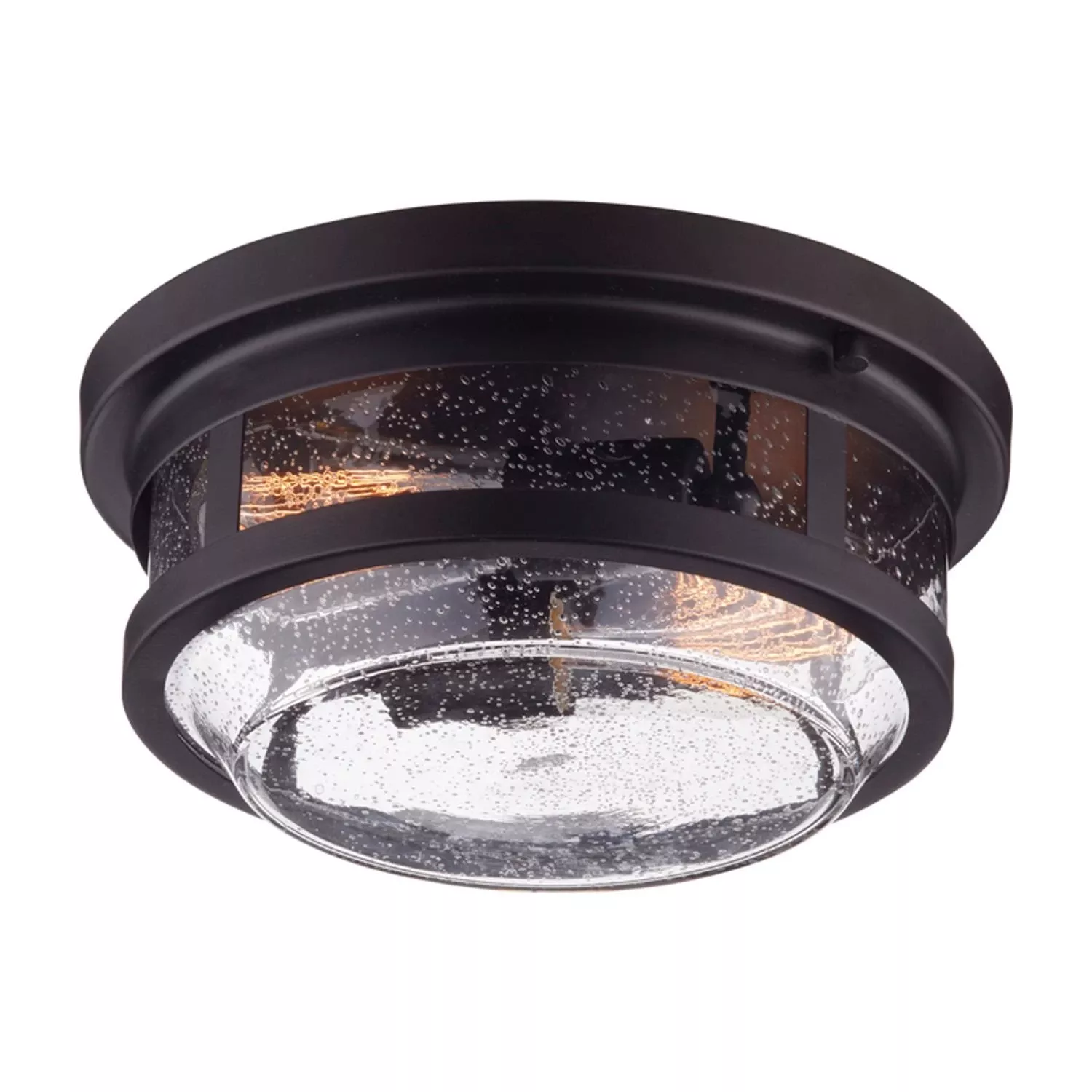 Wolfe Natural Bronze Dimmable Outdoor Light Fixture Hardwired 2-light