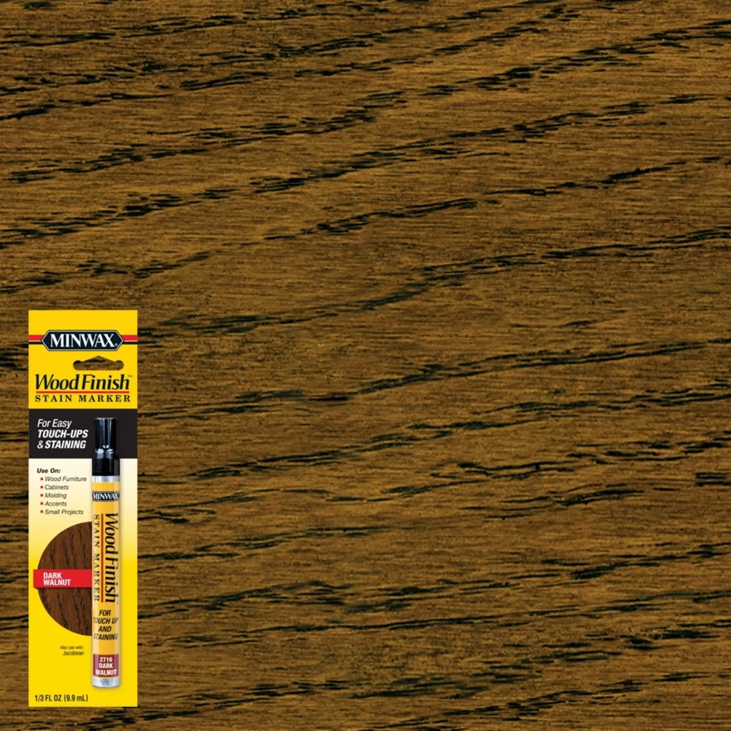 Wood Finish Stain Marker, Dark Walnut, .33 Oz.