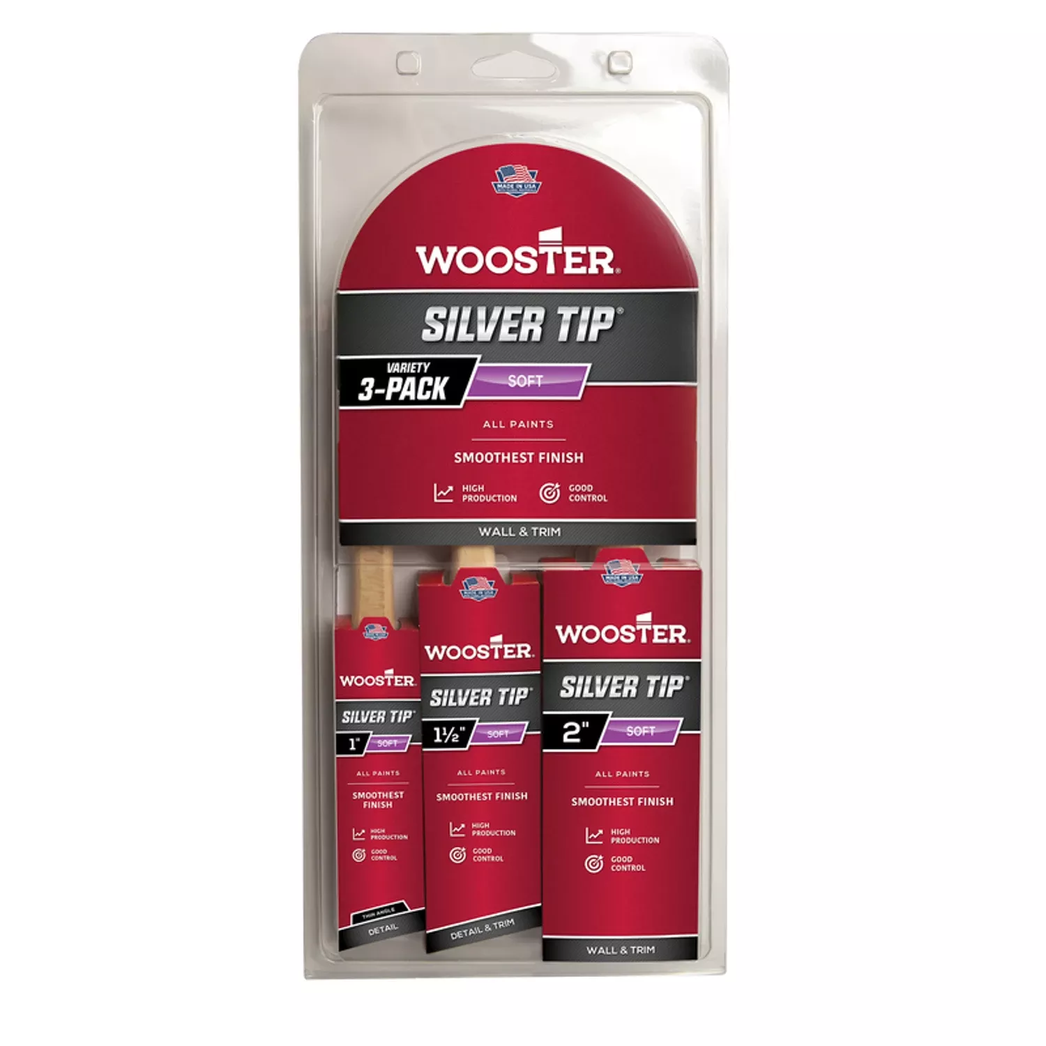 Wooster Silver Tip Soft Assorted Paint Brush