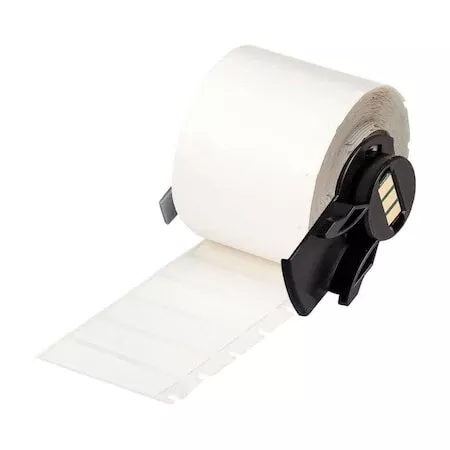 Wraparound Label, White, Nylon, 1/2 in W