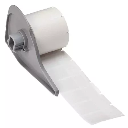 Wraparound Label, White, Vinyl, 3/4 in W