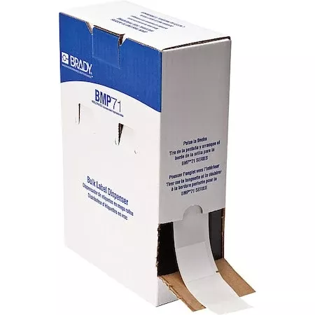 WraparoundLabel,White,Vinyl,1-1/2inW