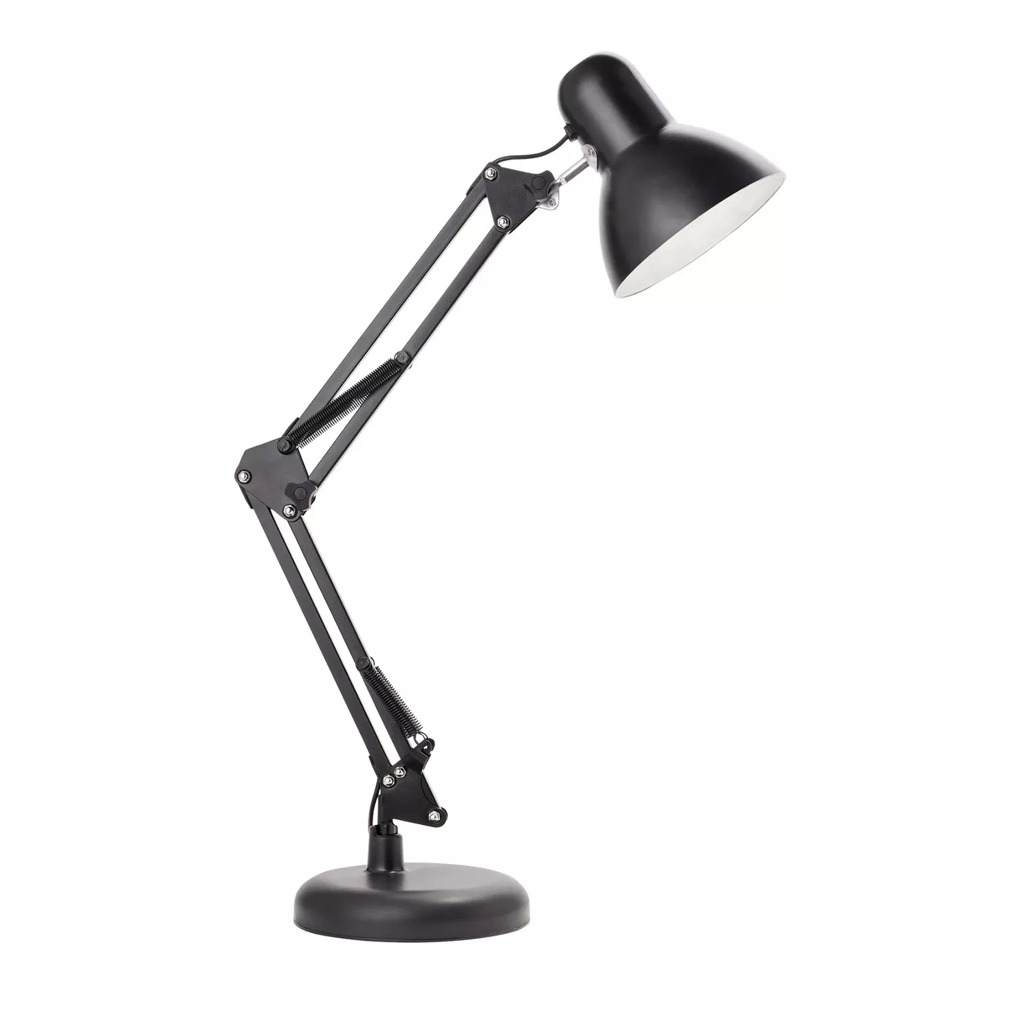 Wright Architect 24 In. Black Desk Lamp With Adjustable Swing Arm