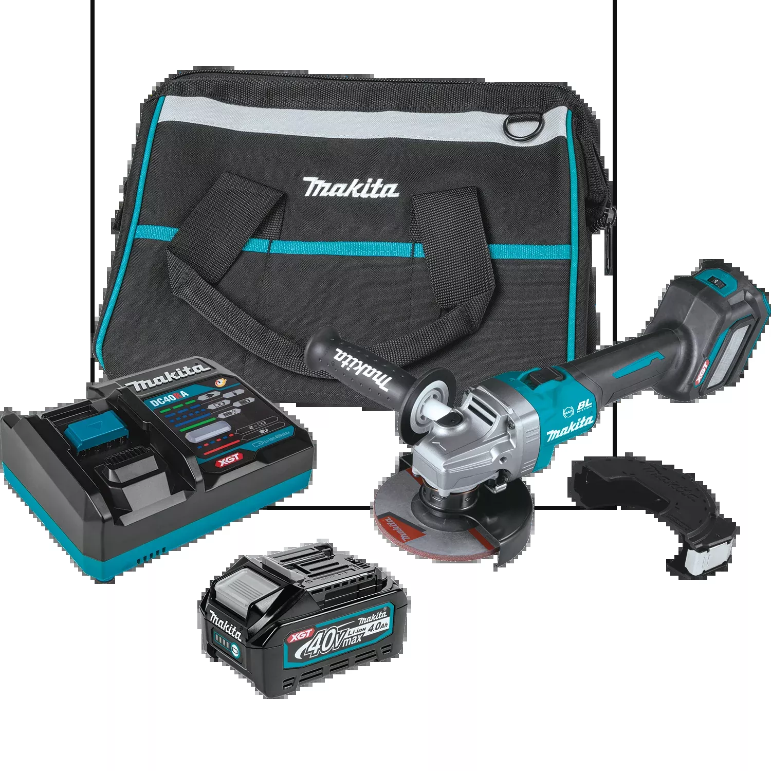 XGT 40V max XGT Brushless Cordless 4‑1/2” / 5″ Angle Grinder Kit