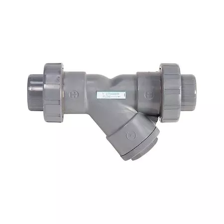 Y Strainer, 3/4" Pipe, Threaded, PVC, 150 psi