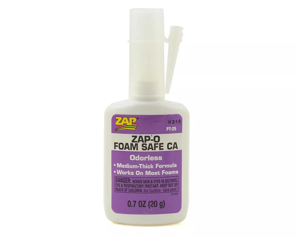Zap-O Odorless Foam Safe CA Glue 0.7oz (PAAPT25)