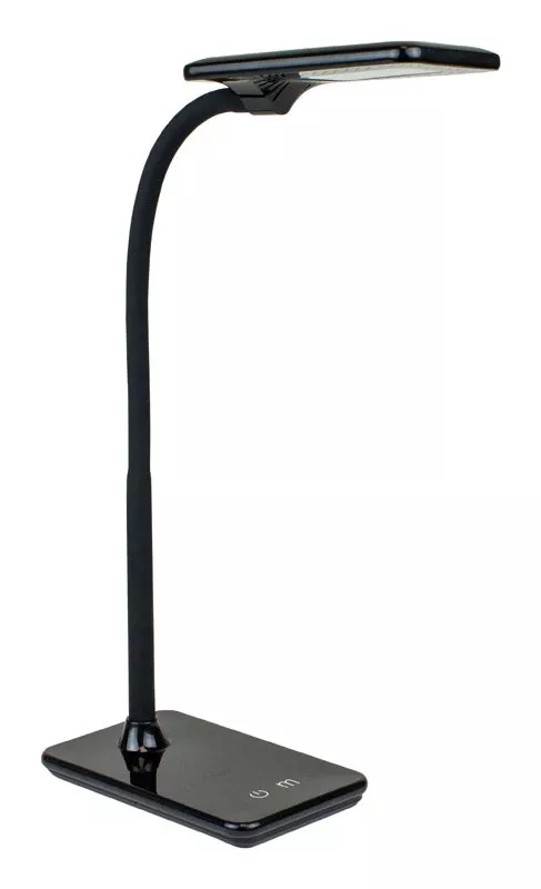Zlata 12 In. Black Desk Lamp With Usb Port And Dimming Features